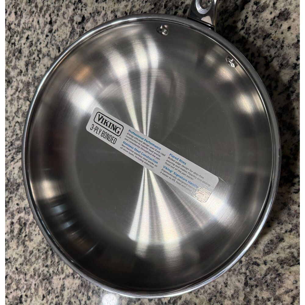 Viking 3-Ply Bonded Stainless Steel 10" Fry Pan New With Tags